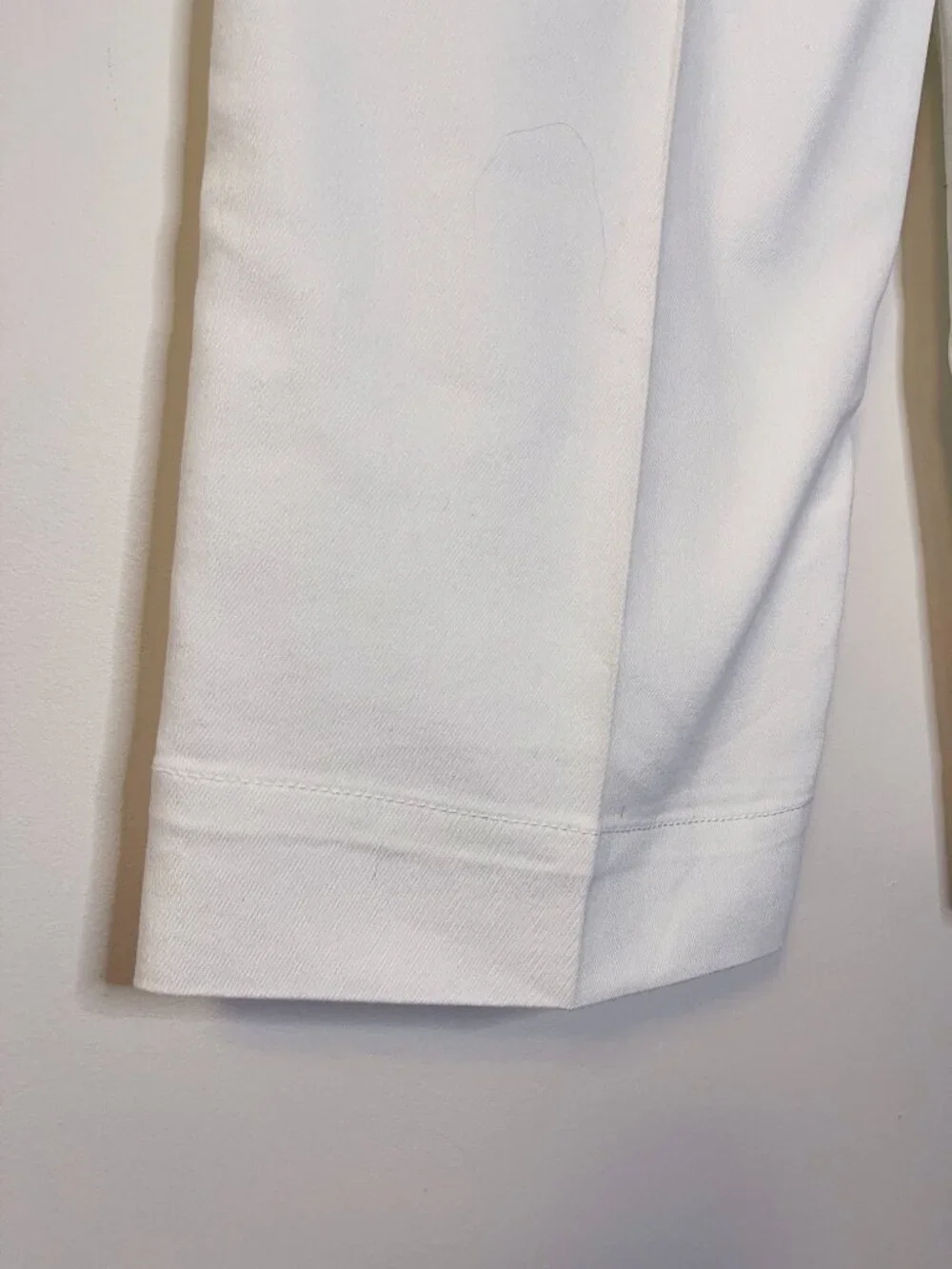 Curve Appeal White High Rise Wide Leg Crop Jeans Women's Size 10/30 Stretch